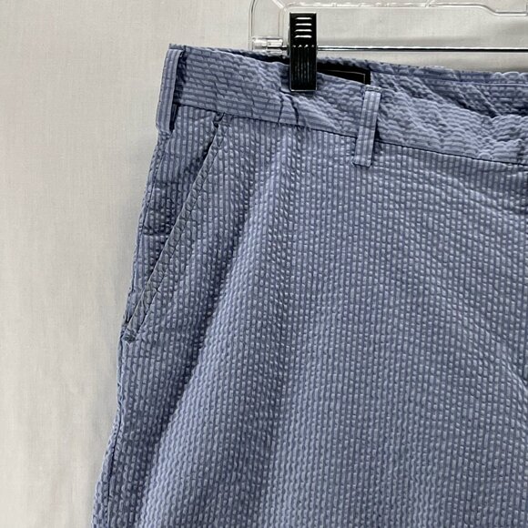Chatham Chino Company Seersucker Short Mens 38 Lightweight Summer Striped Blue - Picture 5 of 11